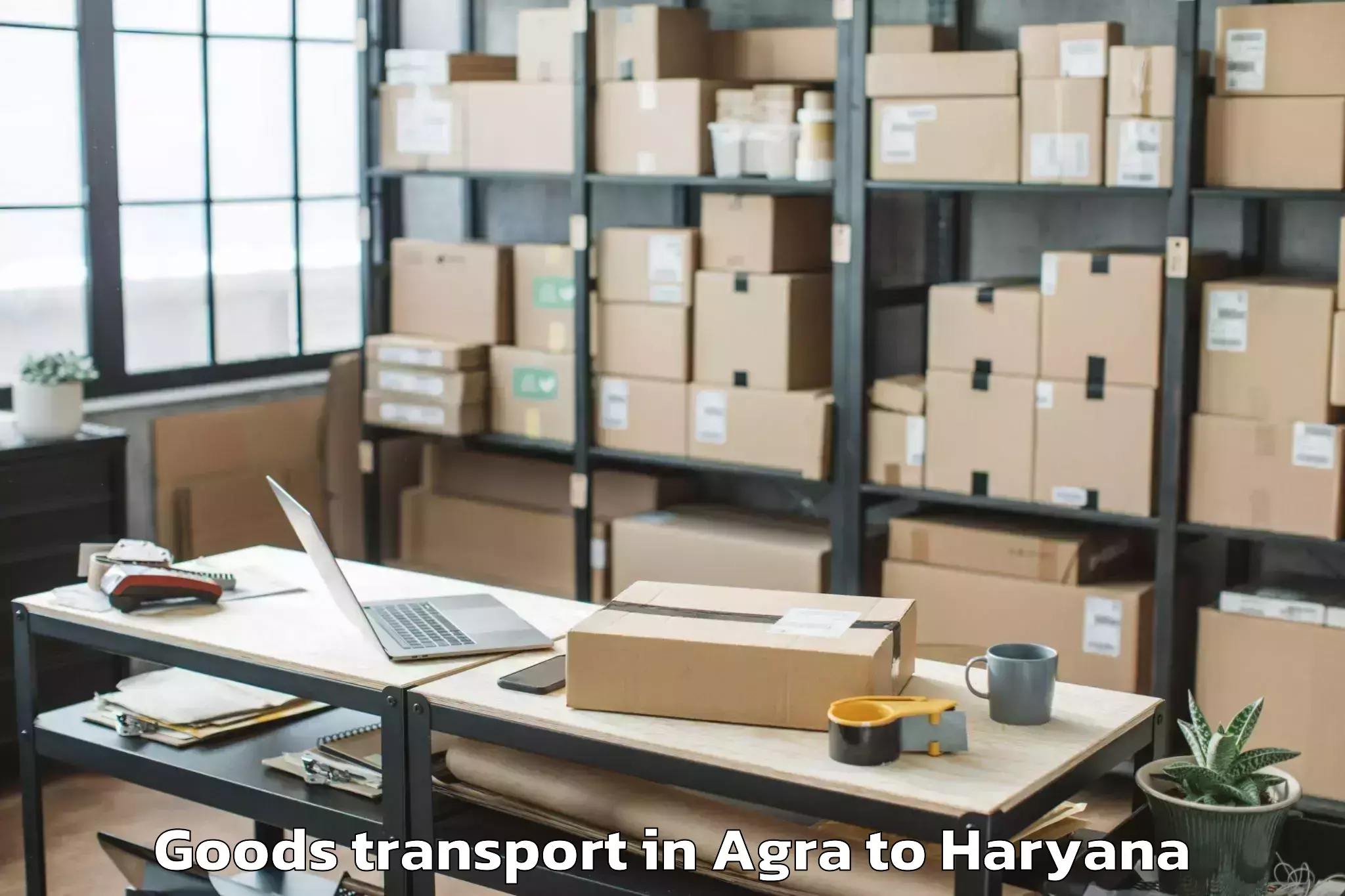 Trusted Agra to Samalkha Goods Transport